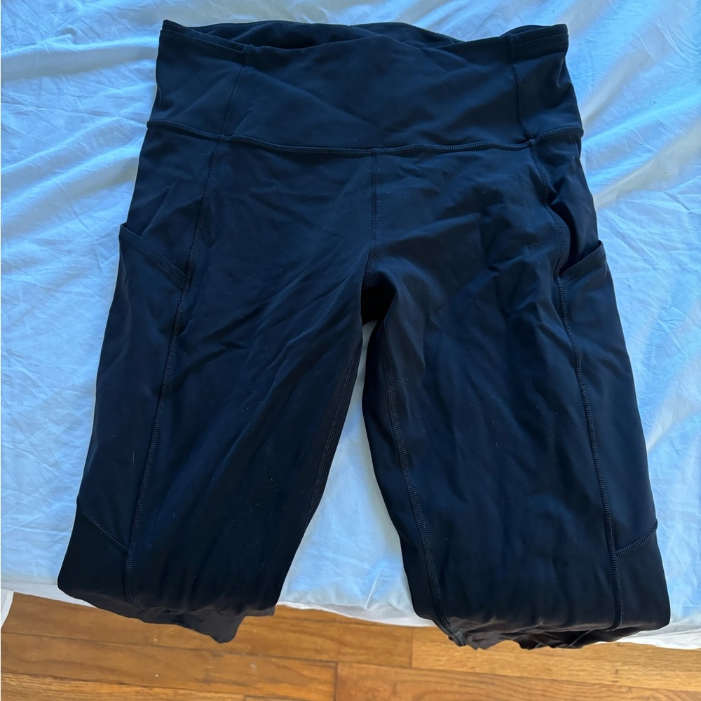 Lululemon Fast and Free Tight 25” *Non-Reflective Nulu - Black